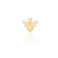 golden bee earring|baby bee ear stud|fine earrings|stud earrings gold|