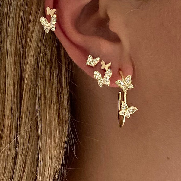 butterfly ear cufs gold|ear cuff shaped like a butterfly|earrings without piercing|oorbellen zonder gaatjes