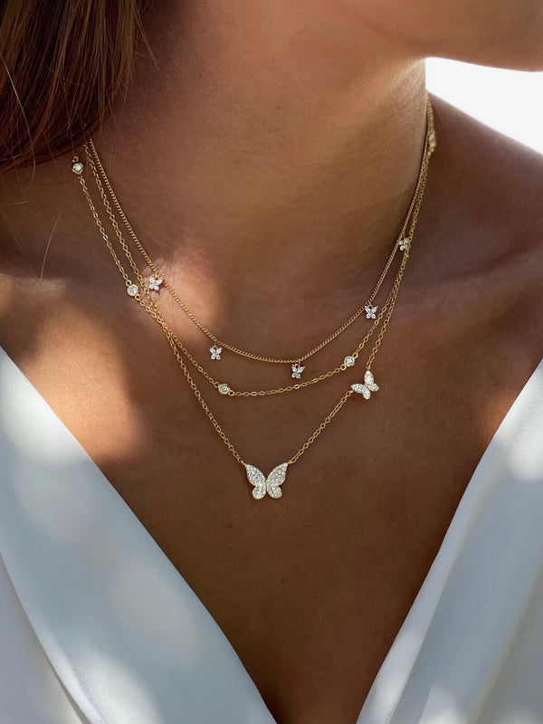 Tiny Butterflies Necklace