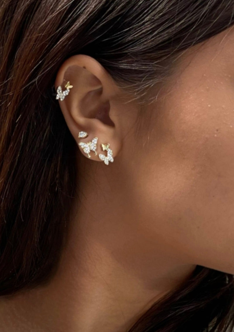 double butterfly earrings 