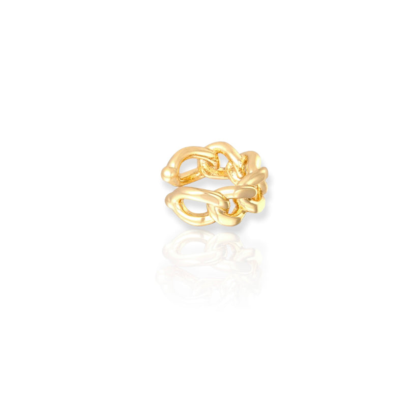 Chain ear cuff-sieraden online kopen-hippe sieraden-#1online fashion jewelry-huggie earrings-stoere ketting-oorbellen goudkleurig-juwelier-zilveren sieraden-musthaves-jewellery--fantasie oorbellen-fantasy earrings-handmade jewelry-handgemaakte sieraden-myjewellery-Swarovski