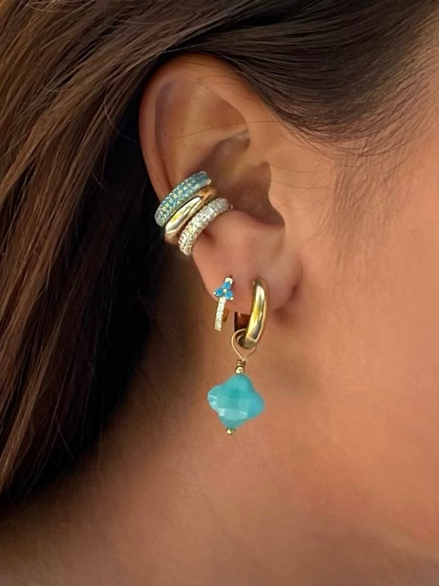 Celeste Ear Cuff Turquoise –