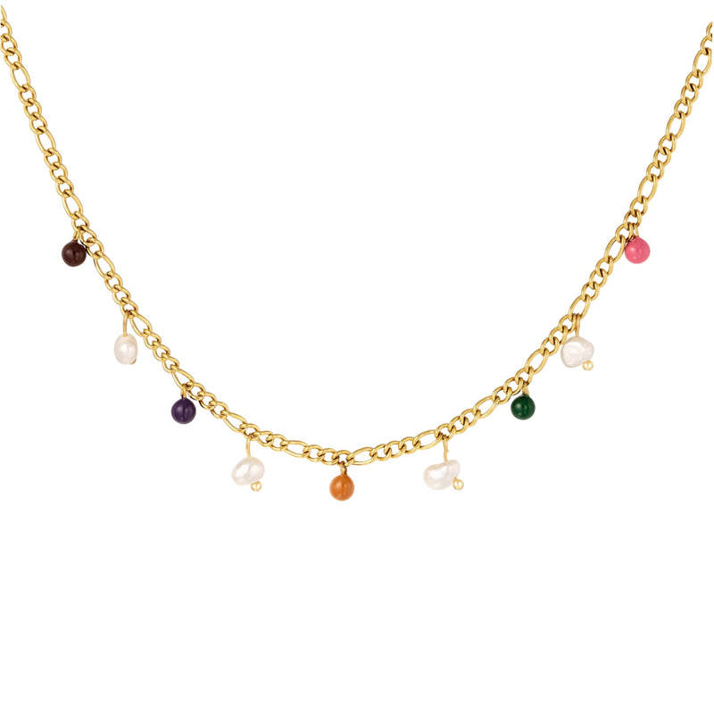 Colorful Beads Figaro Necklace