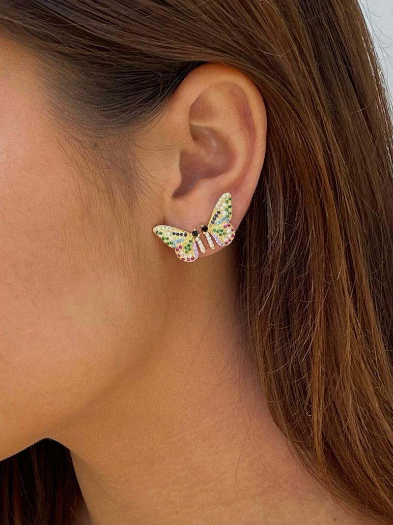  butterfly wing earrings|vlinder oorbellen|wing earrings|butterfly wing shaped earrings|vlinder oorbellen met kleurtjes