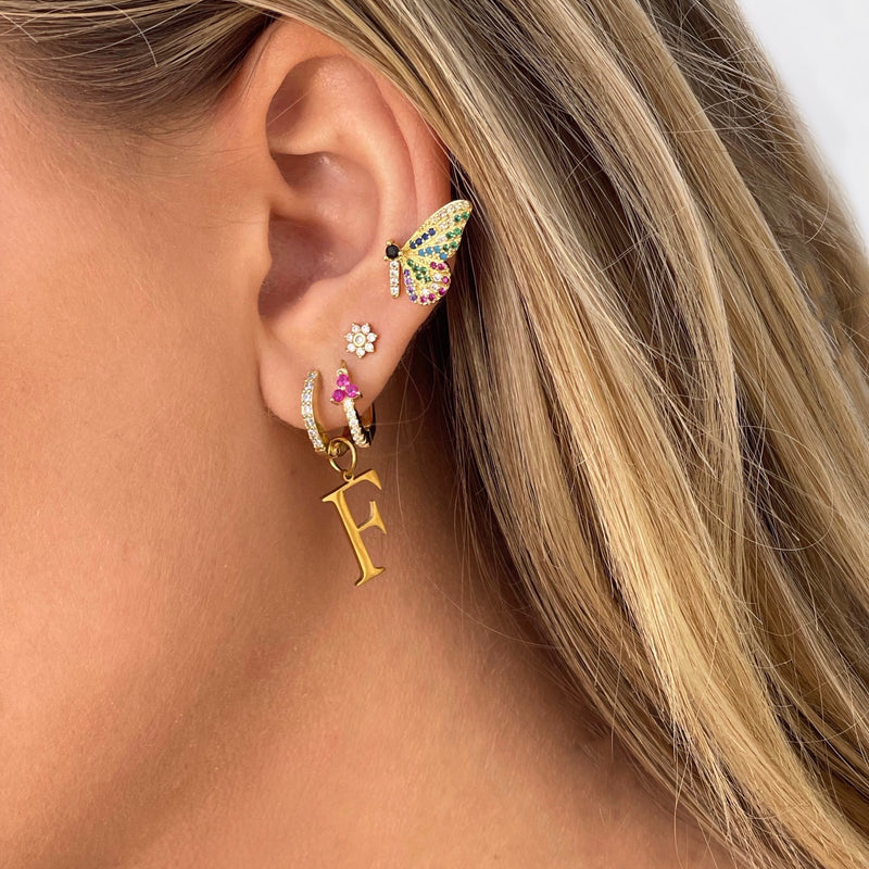 Colorful Butterfly Stud earring