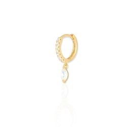 fine earring with oval stone|dangling stone earring|fijne dames oorbellen|fine classy earrings|timeless earrings