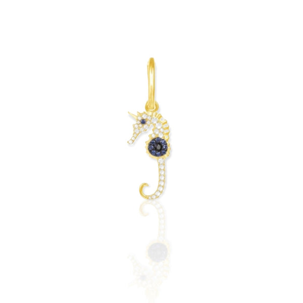 seahorse earring gold-cute earrings gold-special design earrings-ocean jewelry