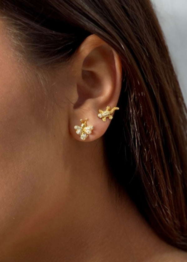 bee earrings gold|golden bee earrings|baby bee earrings|