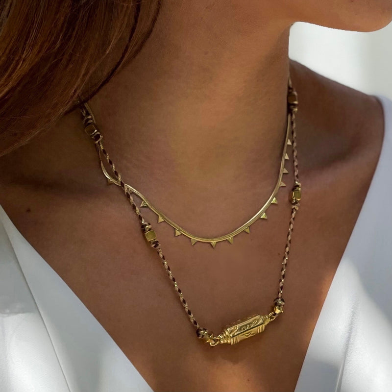 spiky snake necklace gold|golden snake necklace|fine golden necklace|snake necklace gold