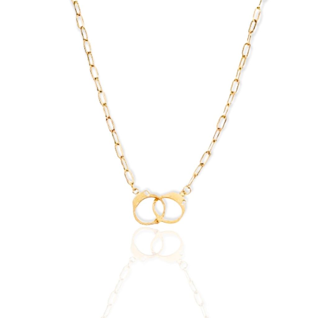 Handcuff on sale necklace gold