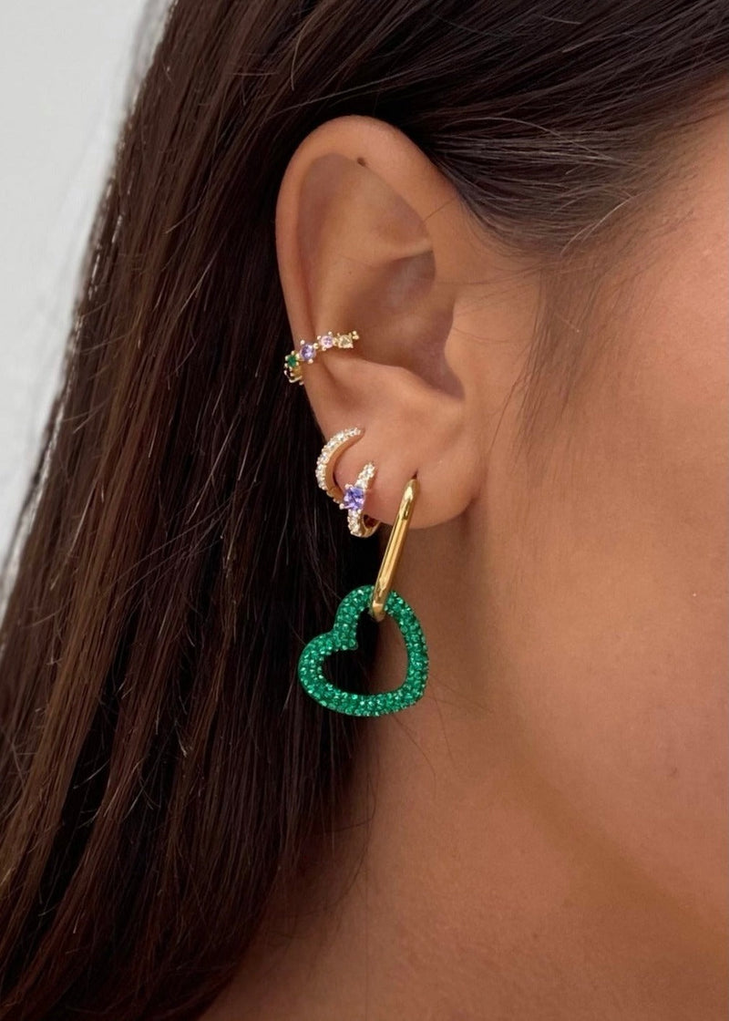 hart oorbellen goudkleur|heart earrings gold|luxury heart earrings