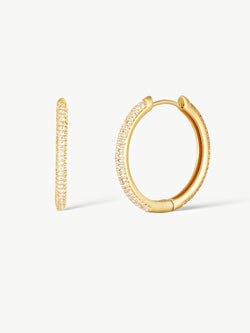 pave hoop earrings gold|hoop earrings with stones|luxury hoop earrings