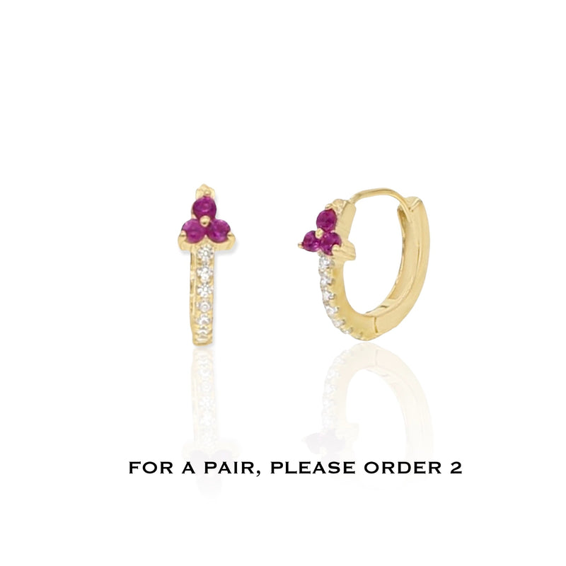 jamie huggie earring pink|small hoop earrings pink||swarovski|hippe sieraden|fashion jewelry|gold earrings|nederlandse sieraden webshop||originele sieraden webshop