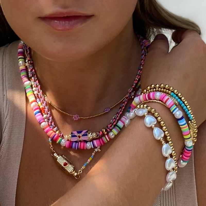 Pearly Rainbow Bracelet