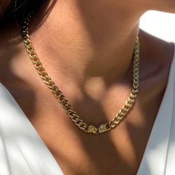 Chunky Chain Lion Necklace