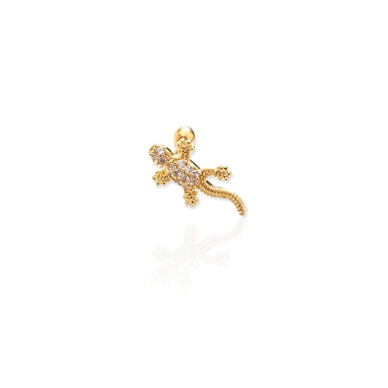 mooie helix oorbellen|online sieraden webshop|helix earring|lizard shaped earring|animal stud earring desgn|design earrings