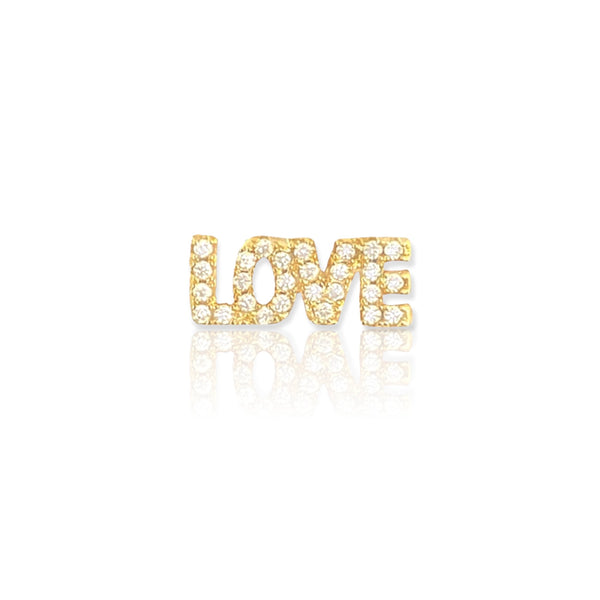 love letter ear stud|love letter earrings gold