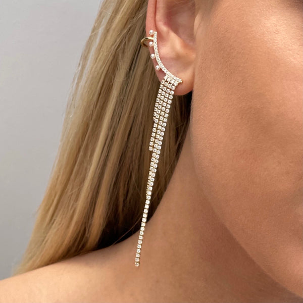 Single Diamond Statement Earring
