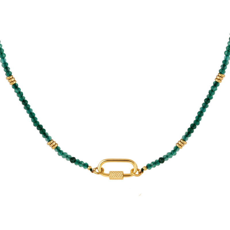jade green necklace|green stones necklace|natural stones necklace golf