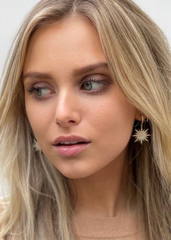norther star earrings|star earrings gold|dangle star earrings|star huggie earrings