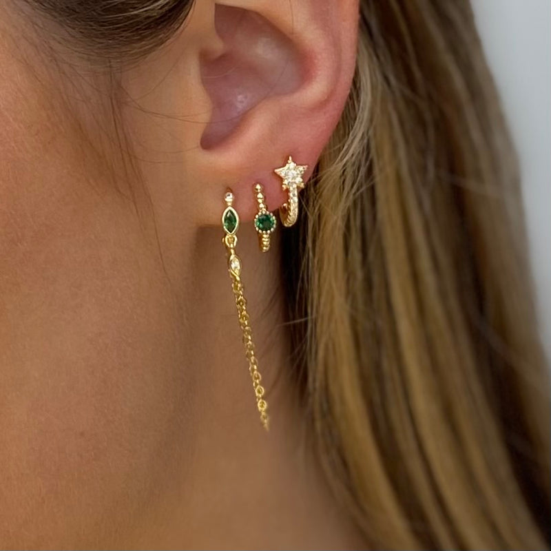 fine oorbellen goud dames kopen|oorbellen set kopen|online sieraden webshop nederland|small golden hoop earrings with color|affordable golden jewellery online|mode Schmuck|bijoux online|