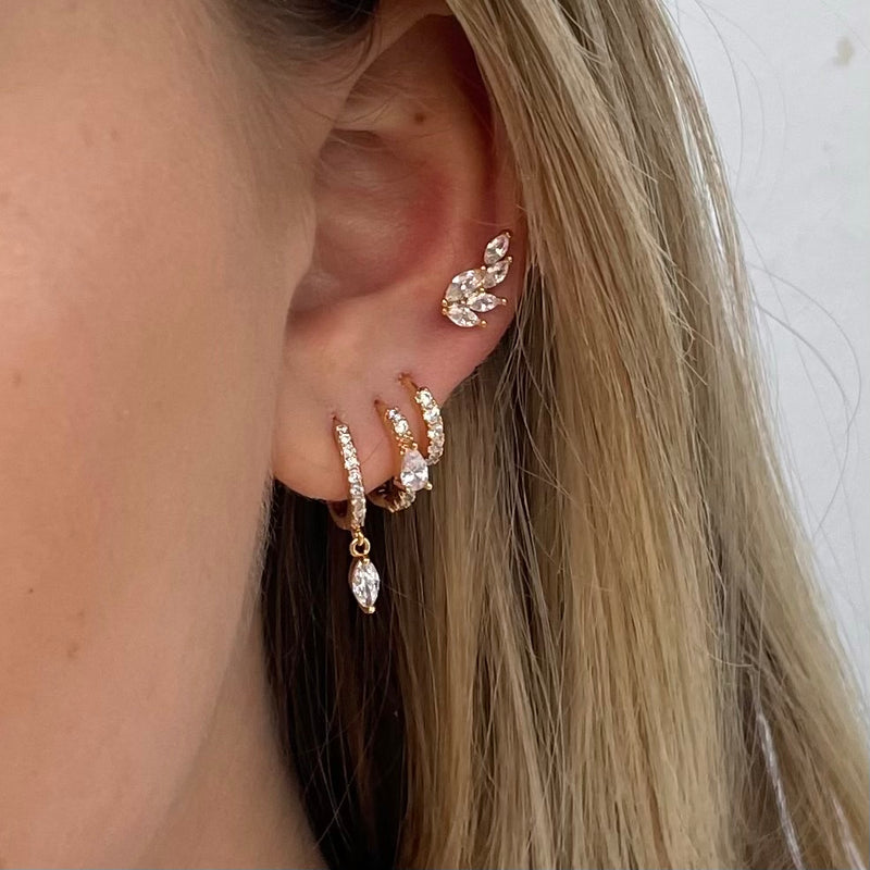 threaded earrings|helix oorbellen|