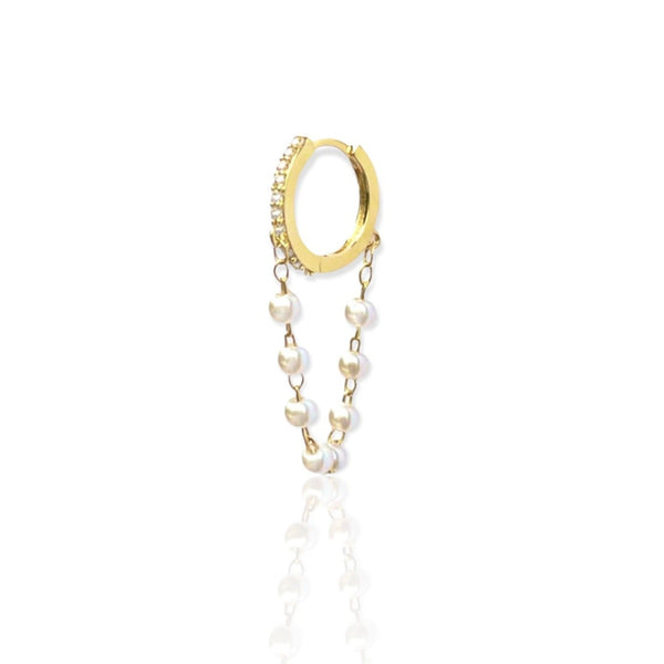 Chained Pearls Earring