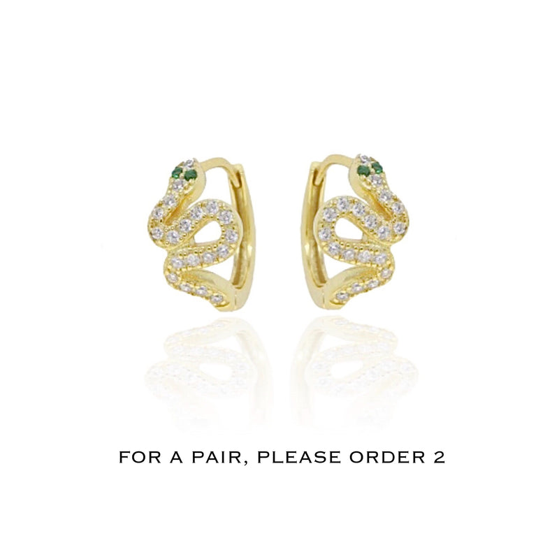 slangen oorbellen Maxima|gouden slang oorbellen|hippe sieraden online|de leukste sieraden winkel|trendy sieraden van nu|