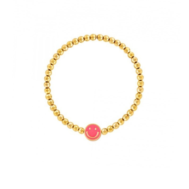 smiley bracelet gold|armband met smiley|smiley sieraden kopen