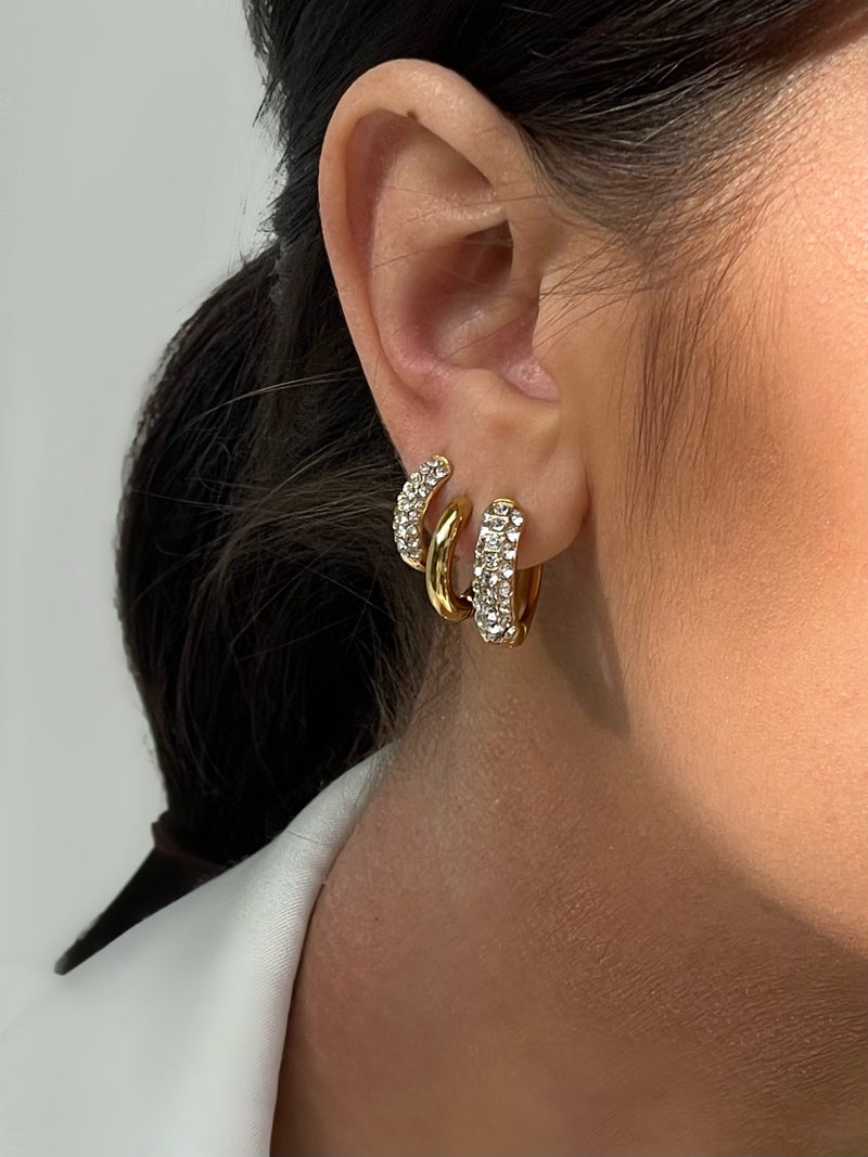 Chanel Coco Crush Diamond and 18 Karat White Gold Earrings