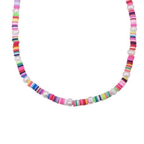 Pearly Rainbow Necklace