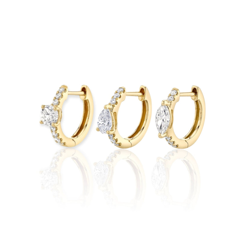 Triple Diamond Earring Set