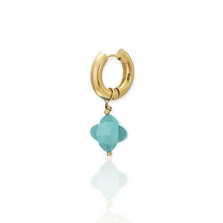 clover earrings turquoise| Earrings clover turquoise