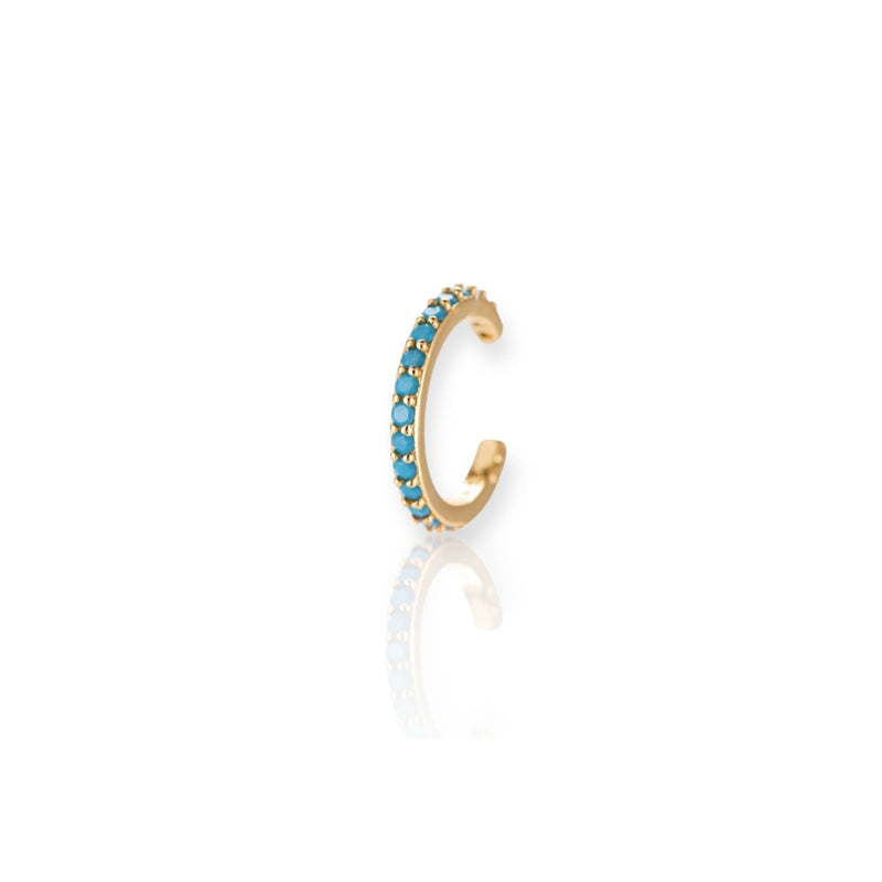 ear cuff turquoise stones|turquoise ear cuff