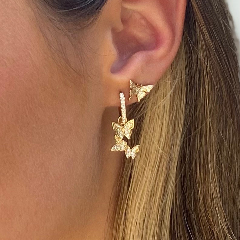 butterfly earrings|oorbellen met hanger en oorbellen met steentjes vindt je bij choosebyfelice-vlinder oorbellen-hippe oorbellen met vlinders-oorbellen bestellen