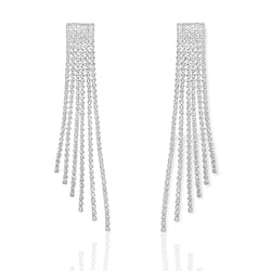 Diamond Diva Earrings Silver