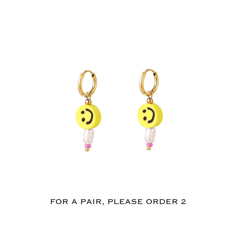 Smiley Pearl Earrings